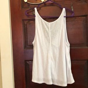 Free People White Tank Top- size M